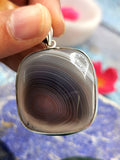 Amazing Botswana Agate Pendant in 925 Sterling Silver -crystal/gemstone jewelry| Mother's Day/birthday/engagement/wedding/anniversary gift