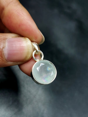 Aquamarine gemstone Pendant in 925 Sterling Silver -crystal/gemstone jewelry | Mother's Day/birthday/engagement/wedding/anniversary gift | ONE PIECE ONLY