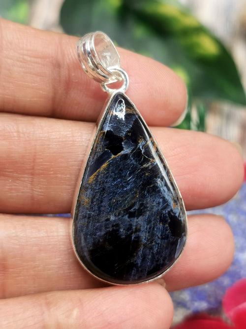 Beautiful Pietersite Pendant in German Silver -crystal/gemstone jewelry| Mother's Day/birthday/engagement/wedding/anniversary gift