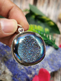Druzy Pendant in German Silver - crystal/gemstone jewelry| Mother's Day/birthday/engagement/wedding/anniversary gift