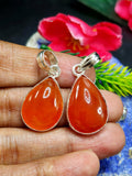 Beautiful Carnelian Pendant in german silver- crystal/gemstone jewelry| Mother's Day/birthday/engagement/wedding/anniversary gift