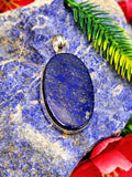 Exquisite Lapis Lazuli Pendant in German Silver - crystal/gemstone jewelry| Mother's Day/birthday/engagement/wedding/anniversary gift