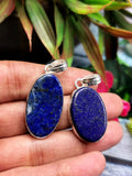 German Silver Lapis Lazuli Pendant with 2 micron silver polish - crystal/gemstone jewelry| Mother's Day/birthday/engagement/wedding/anniversary gift