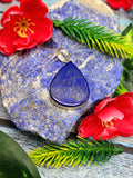 Beautiful Lapis Lazuli Pendant in German Silver with 2 micron silver coating - crystal/gemstone jewelry| Mother's Day/birthday/engagement/wedding/anniversary gift