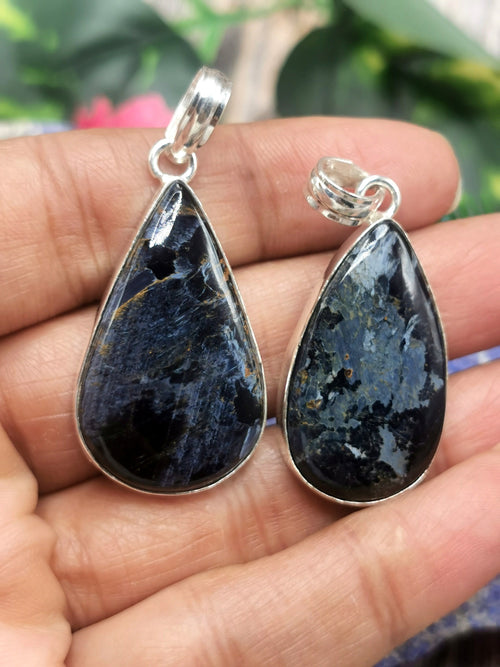 Beautiful Pietersite Pendant in German Silver -crystal/gemstone jewelry| Mother's Day/birthday/engagement/wedding/anniversary gift
