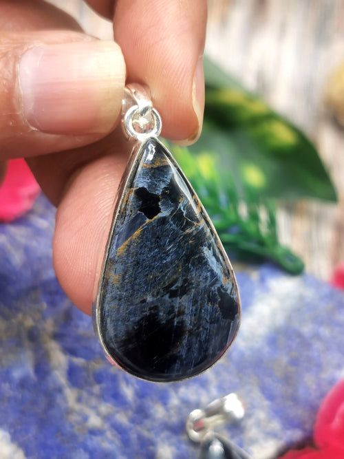 Beautiful Pietersite Pendant in German Silver -crystal/gemstone jewelry| Mother's Day/birthday/engagement/wedding/anniversary gift
