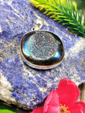 Druzy Pendant in German Silver - crystal/gemstone jewelry| Mother's Day/birthday/engagement/wedding/anniversary gift