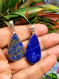 Beautiful Lapis Lazuli gemstone Pendant in German Silver - crystal/gemstone jewelry| Mother's Day/birthday/engagement/wedding/anniversary gift