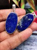 German Silver Lapis Lazuli Pendant with 2 micron silver polish - crystal/gemstone jewelry| Mother's Day/birthday/engagement/wedding/anniversary gift