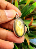 Beautiful Labradorite Pendant in German Silver with 2 micron silver coating - crystal/gemstone jewelry| Mother's Day/birthday/engagement/wedding/anniversary gift