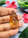 Miniature Shiva Head carving in Citrine gemstone - Lord Shivshankar in crystals and gemstones | Reiki/Chakra/Healing - 1.6 in and 64 carats