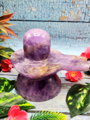 Breathtaking Dark Amethyst Lingam/Shivling - Energy/Reiki/Crystal Healing - 5.8 inches length and 1.45 kgs (3.19 lb)