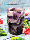 Beautiful one gemstone goblet in amethyst stone - 4.5 inches and 800 gms (1.76 lb) - ONLY 1 PIECE