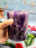 Gemstone & Crystals - goblet in amethyst stone - 4 inches and 700 gms (1.54 lb) - ONLY 1 PIECE