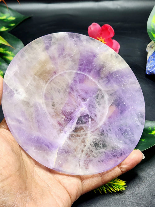 Gemstone Tea Cup & Saucer in Amethyst - ONLY 1 Cup and 1 Saucer