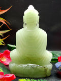 Light Green Aventurine crystal Buddha - handmade carving of serene and meditating Lord Buddha - crystal/reiki/healing - 5 in and 0.42 kg (0.92 lb)