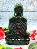 Handmade Dark Green Aventurine gemstone Buddha - crystal/reiki - 6 in and 0.57 kg (1.25 lb)