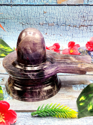 Dark Amethyst Lingam/Shivling - Energy/Reiki/Crystal Healing - 6 inches length and 1.02 kgs (2.24 lb)