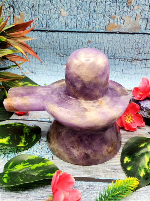 Breathtaking Dark Amethyst Lingam/Shivling - Energy/Reiki/Crystal Healing - 5.8 inches length and 1.45 kgs (3.19 lb)
