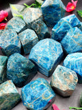 Blue Apatite free forms lot of 16 pieces -reiki/energy/chakra/healing - 2 to 4 inches and 5.39 kg