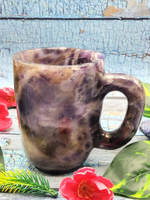 Crystal Gifts - Chevron Amethyst Tea Cup - ONLY 1 Cup