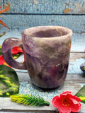 Single Amethyst gemstone hand carved Tea Cup - ONLY 1 Cup