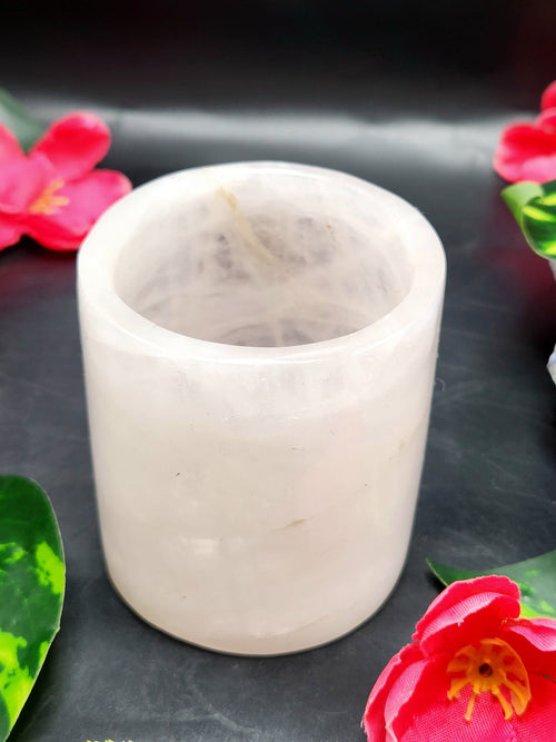 Rose Quartz crystal shot glass/goblet - ONLY 1 PIECE - Home Decor Gift
