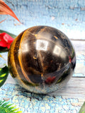Crystal Healing - Natural golden tiger eye stone sphere/ball - 3.5 inches (8.75 cms) diameter and 880 gms (1.94 lb)