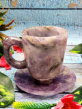 Gift a Amethyst Cup & Saucer - ONLY 1 Cup and 1 Saucer