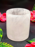 Crystal Gifts - Beautiful shot glass/goblet in rose quartz stone - carvings in gemstones and crystals - ONLY 1 PIECE - Home Decor Gift