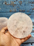 Cup & Saucer in rose quartz gemstone - ONLY 1 Cup and 1 Saucer