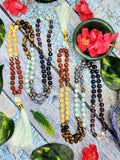 7-chakra 109 bead necklace with tassel | gemstone/crystal jewelry | Mother's Day/Anniversary/Engagement/Birthday gift | ONE PIECE ONLY