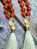 7-chakra 109 bead necklace with tassel | gemstone/crystal jewelry | Mother's Day/Anniversary/Engagement/Birthday gift | ONE PIECE ONLY
