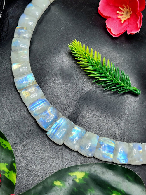 Rainbow Moonstone necklace with awesome flash | gemstone/crystal jewelry | Mother's Day/Birthday/Valentine's gift