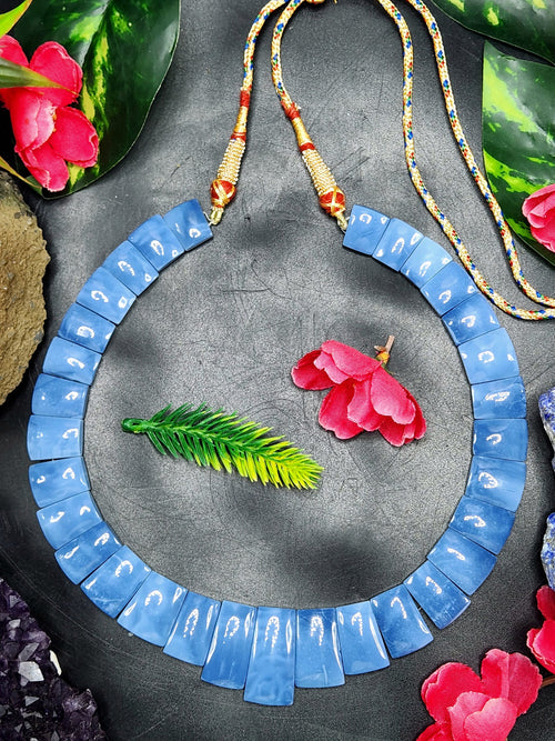 Blue opal necklace | gemstone/crystal jewelry | Mother's Day/Birthday/Valentine's gift