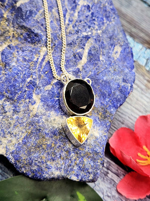 Stunning smokey citrine necklace in 925 sterling silver - gemstone/crystal jewelry | Mother's Day/engagement/anniversary/occasion gift