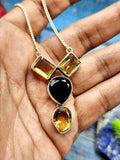 Stunning smokey citrine necklace in 925 sterling silver - gemstone/crystal jewelry | Mother's Day/engagement/anniversary/occasion gift