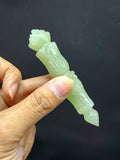 Green Aventurine carving of a traditional phurba - Carvings in gemstones and crystals - 4.5 inches and 40 gms