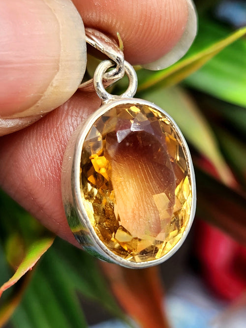 Beautiful Citrine pendant in 925 sterling silver - gemstone/crystal jewelry |Mother's Day/engagement/wedding/anniversary/birthday gift