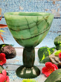 Beautiful gemstone martini glass in Columbian Jade stone - ONLY 1 PIECE