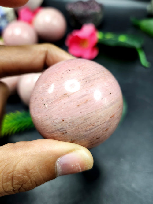 Amazing natural Pink Opal sphere/ball - Energy/Reiki/Crystal Healing - 2 inches (5 cms) diameter and 165 gms - ONE PIECE ONLY