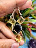 Stunning smokey citrine necklace in 925 sterling silver - gemstone/crystal jewelry | Mother's Day/engagement/anniversary/occasion gift