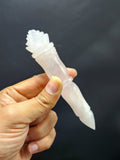 Rose Quartz carving of a traditional phurba - Carvings in gemstones and crystals - 5 inches and 85 gms (0.19 lb)