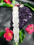 Clear Quartz carving of a traditional phurba - Carvings in gemstones and crystals - 5 inches and 98 gms