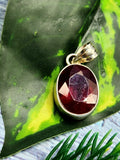 Beautiful Ruby Corundum Faceted Pendant in 925 Sterling Silver: A Powerful Crystal Healing and Gift Choice - gemstone/crystal jewelry |Mother's Day/engagement/anniversary/birthday gift