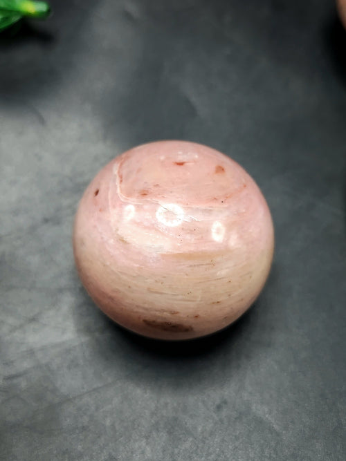 Pink Opal sphere/ball - Energy/Reiki/Crystal Healing - 1.5 inches (3.75 cms) diameter and 60 gms - ONE PIECE ONLY