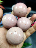 Pink Opal sphere/ball - Energy/Reiki/Crystal Healing - 1.5 inches (3.75 cms) diameter and 60 gms - ONE PIECE ONLY