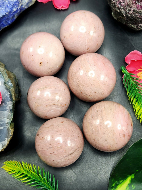 Pink Opal sphere/ball - Energy/Reiki/Crystal Healing - 1.5 inches (3.75 cms) diameter and 60 gms - ONE PIECE ONLY