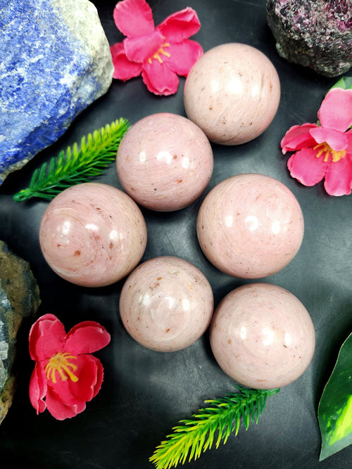 Pink Opal sphere/ball - Energy/Reiki/Crystal Healing - 1.5 inches (3.75 cms) diameter and 60 gms - ONE PIECE ONLY