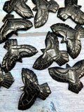 Majestic Handmade Carving of Phoenix/Eagle in Black Agate Stone - Symbol of Power and Renewal - 2 inches - ONE PIECE ONLY